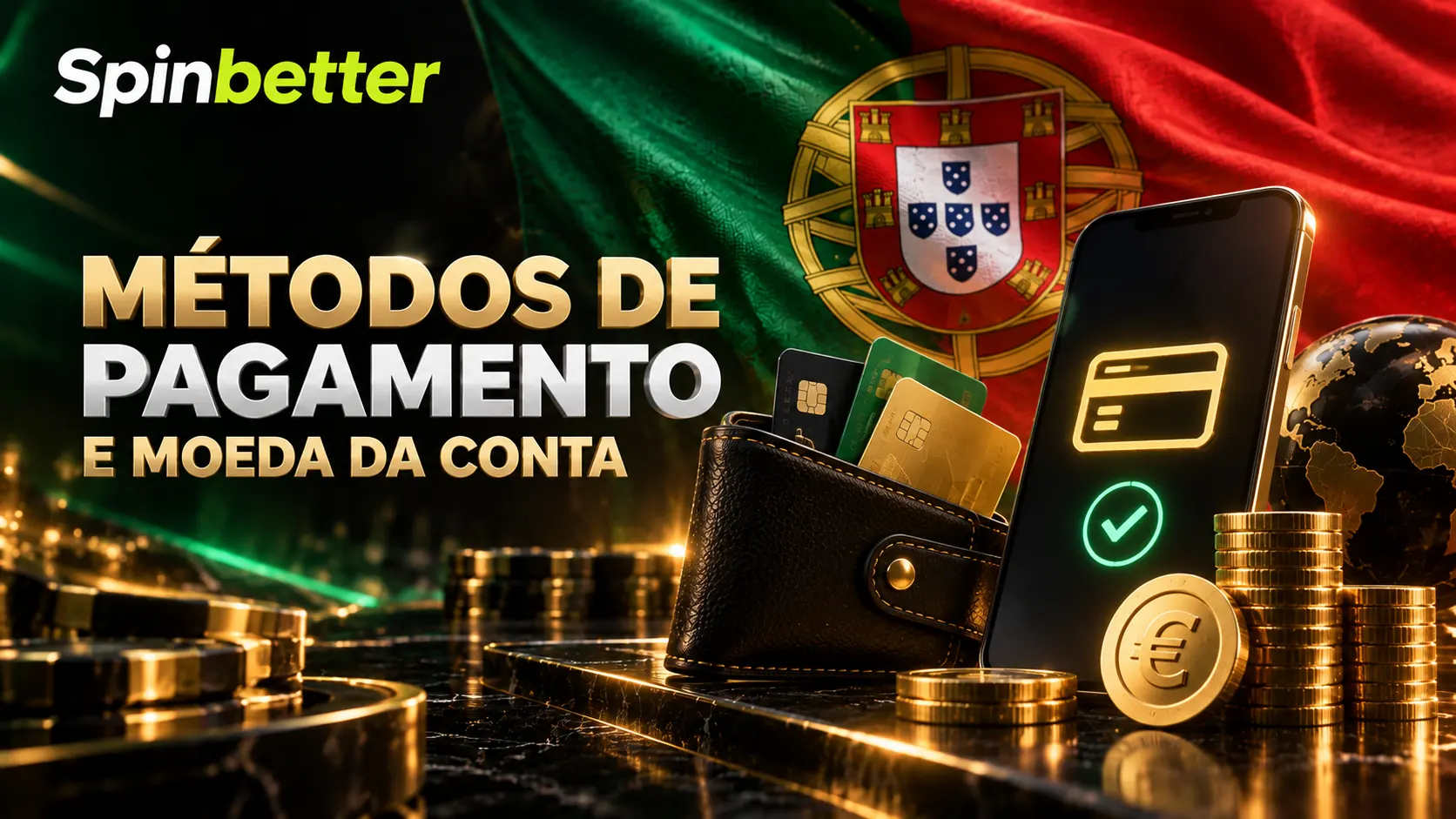 Lista de métodos de pagamento no cashier